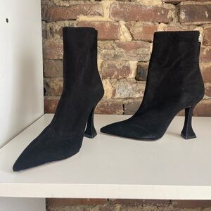 SCHUTZ Bota Salto Alto Boots - Size 5.5 (Black)